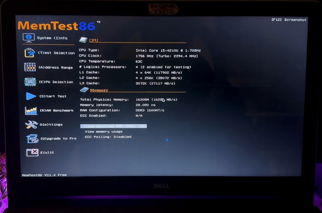 PassMark MemTest86 Pro